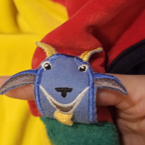 VTG Y2K Baby Einstein Sensory Blanket Tummy Time Mat Red Blue Green Yellow Velou - Picture 6 of 9